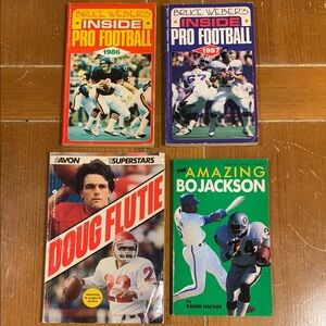Bruce Weber's Inside Pro Football Books and Doug Flutie Book